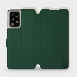 Etui Soft Touch do Samsung Galaxy A52 - wzór Miejska zieleń z platyną