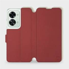 Etui Soft Touch do OnePlus Nord 2T 5G - wzór Zachodząca czerwień z platyną