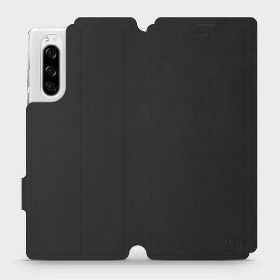 Etui Soft Touch do Sony Xperia 5 - wzór Satynowa czerń