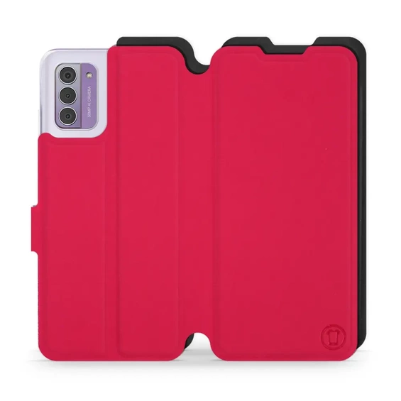 Etui Soft Touch do Nokia G42 - wzór Żywa czerwień z czernią
