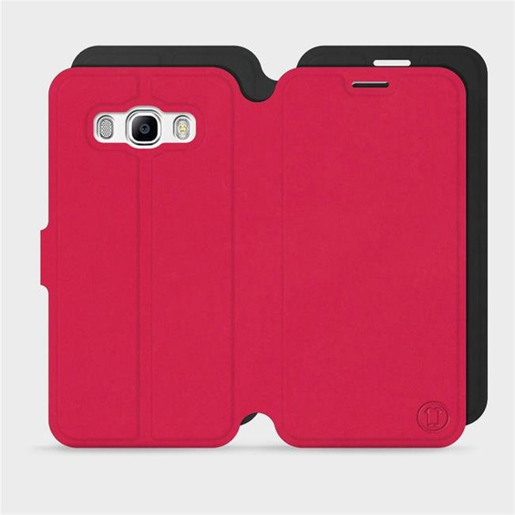 Etui Soft Touch do Samsung Galaxy J5 2016 - wzór Żywa czerwień z czernią