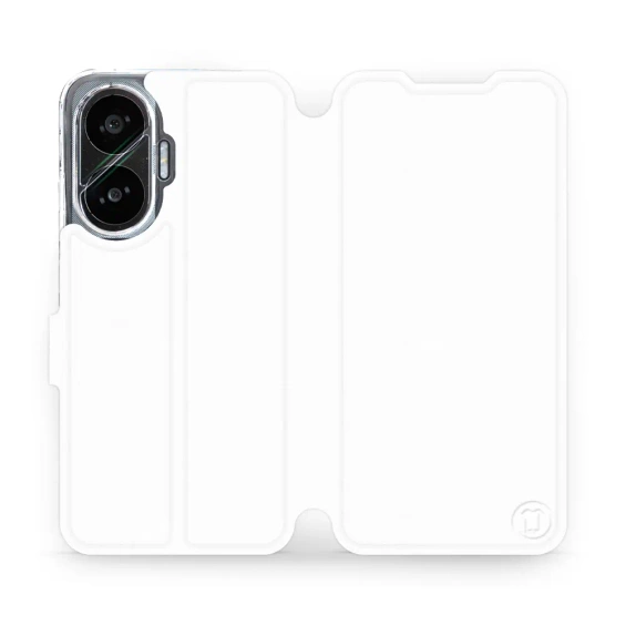 Etui do Xiaomi POCO F7 - wzór White&Orange