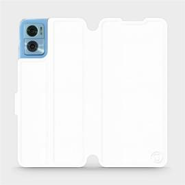 Etui do Motorola Moto E22 - wzór White&Orange