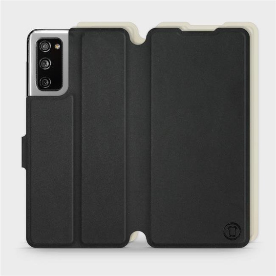 Etui Soft Touch do Samsung Galaxy S20 FE - wzór Satynowa czerń z platyną