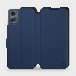 Etui Soft Touch do Motorola Moto E22i - wzór Głęboki granat z czernią