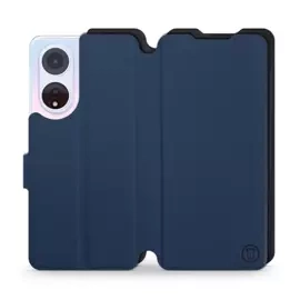 Etui Soft Touch do OPPO A98 5G - wzór Głęboki granat z czernią