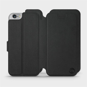 Etui Soft Touch do Apple iPhone 6s - wzór Satynowa czerń