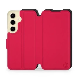 Etui Soft Touch do Samsung Galaxy S24 - wzór Żywa czerwień z czernią