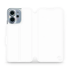 Etui do OPPO Reno 14 F 5G - wzór White&Orange