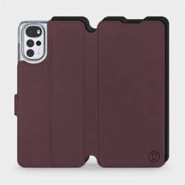 Etui Soft Touch do Motorola Moto G22 - wzór Matowy burgund z czernią