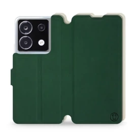 Etui Soft Touch do Xiaomi POCO X6 - wzór Miejska zieleń z platyną