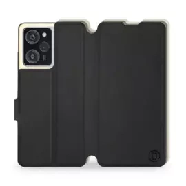 Etui Soft Touch do Xiaomi POCO X5 Pro 5G - wzór Satynowa czerń z platyną