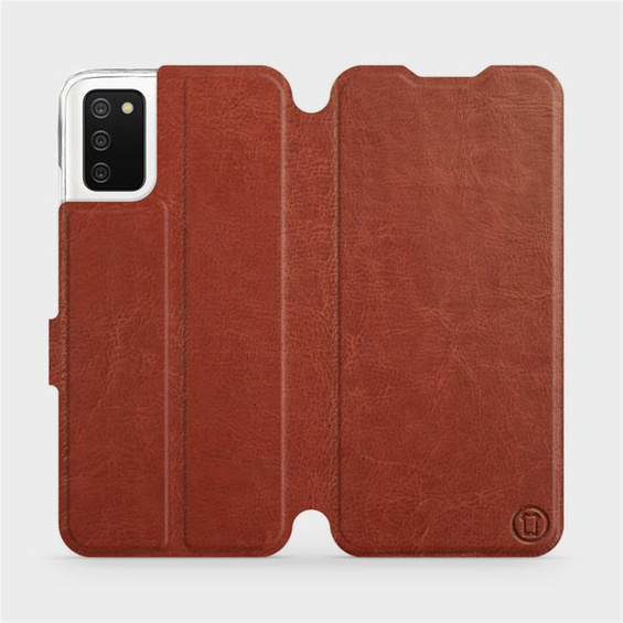 Etui do Samsung Galaxy A03S - wzór Brown&Orange