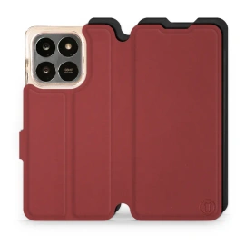 Etui Soft Touch do Huawei Honor 400 Smart - wzór Zachodząca czerwień z czernią