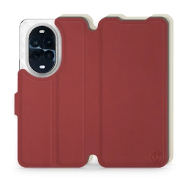 Etui Soft Touch do Huawei Nova 13 Pro - wzór Zachodząca czerwień z platyną