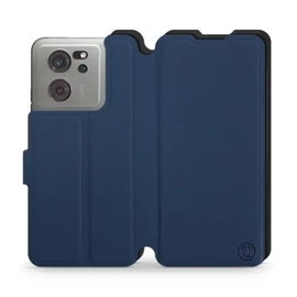 Etui Soft Touch do Xiaomi 13T - wzór Głęboki granat z czernią