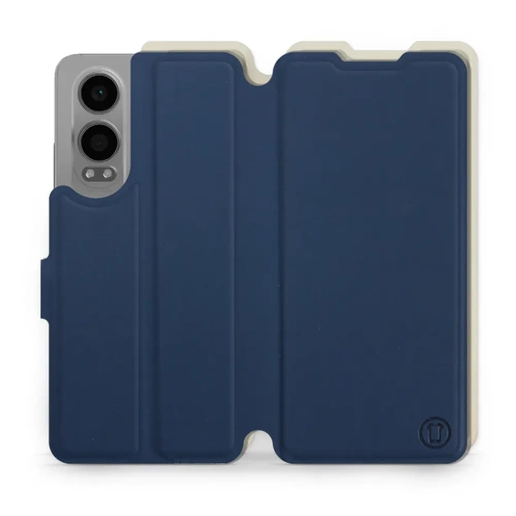 Etui Soft Touch do OnePlus Nord CE 4 Lite - wzór Głęboki granat z platyną