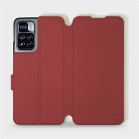 Etui Soft Touch do Xiaomi Redmi Note 11 Pro - wzór Zachodząca czerwień z platyną