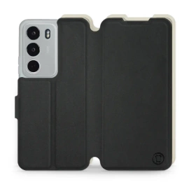 Etui Soft Touch do Realme C71 - wzór Satynowa czerń z platyną