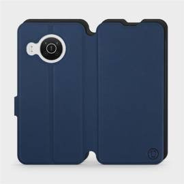 Etui Soft Touch do Nokia X10 - wzór Głęboki granat z czernią