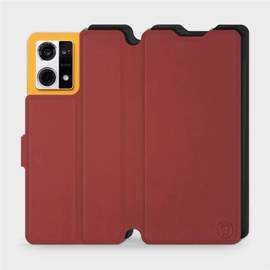 Etui Soft Touch do Oppo Reno 7 4G - wzór Zachodząca czerwień z czernią
