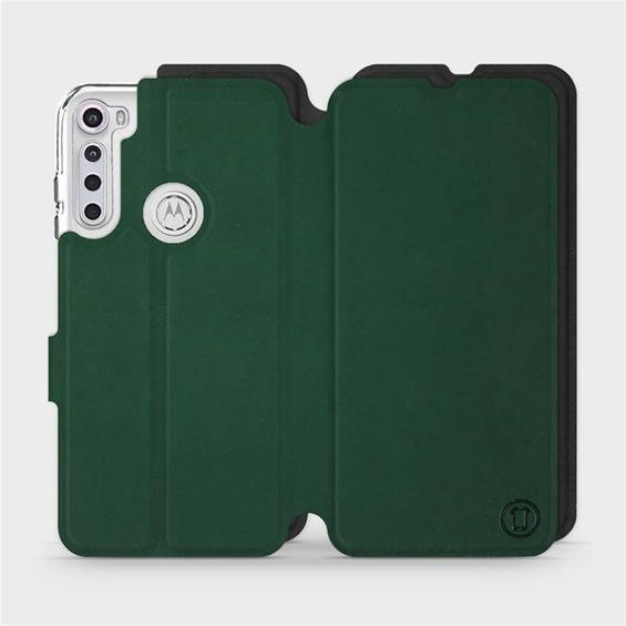 Etui Soft Touch do Motorola One Fusion Plus - wzór Miejska zieleń z czernią