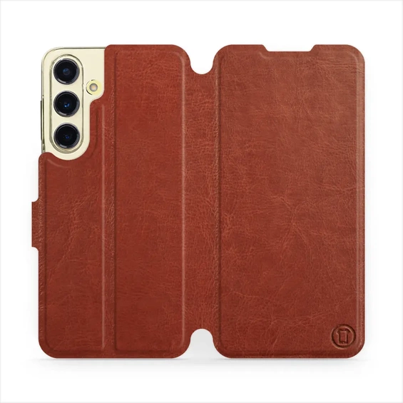 Etui do Samsung Galaxy S24 FE - wzór Brown&Orange