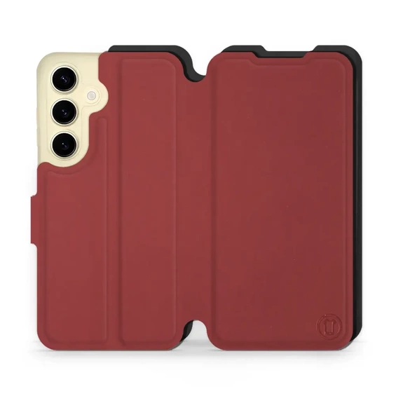 Etui Soft Touch do Samsung Galaxy S24 - wzór Zachodząca czerwień z czernią