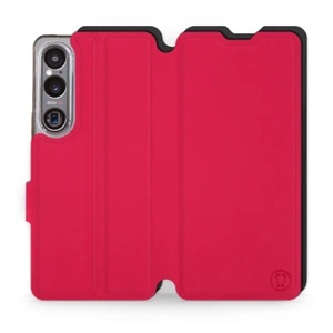 Etui Soft Touch do Sony Xperia 1 VI - wzór Żywa czerwień z czernią