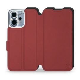 Etui Soft Touch do OPPO Reno 14 FS 5G - wzór Zachodząca czerwień z czernią