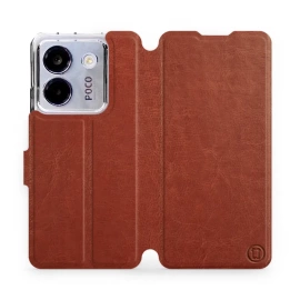 Etui do Xiaomi POCO M7 Pro 5G - wzór Brown&Orange