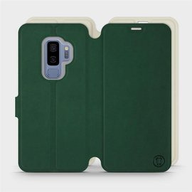 Etui Soft Touch do Samsung Galaxy S9 Plus - wzór Miejska zieleń z platyną