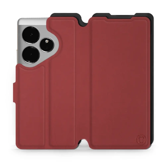 Etui Soft Touch do Realme GT 6 - wzór Zachodząca czerwień z czernią