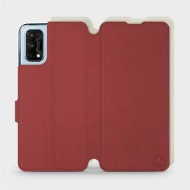 Etui Soft Touch do Realme 7 Pro - wzór Zachodząca czerwień z platyną