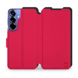 Etui Soft Touch do Samsung Galaxy S25 Plus - wzór Żywa czerwień z czernią