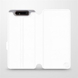 Etui do Samsung Galaxy A80 - wzór White&Orange