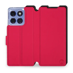 Etui Soft Touch do Motorola Edge 60 Pro - wzór Żywa czerwień z czernią