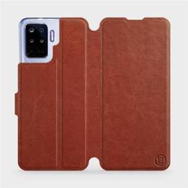 Etui do OPPO Reno 5 Lite - wzór Brown&Orange
