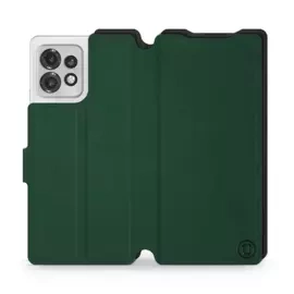 Etui Soft Touch do Motorola Edge 40 Pro - wzór Miejska zieleń z czernią