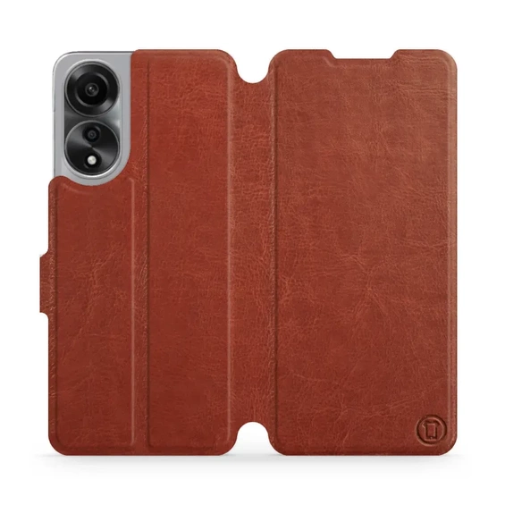 Etui do OPPO A78 5G - wzór Brown&Orange