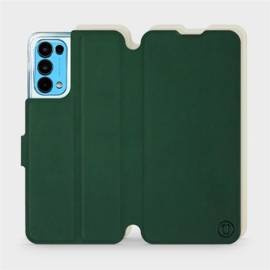 Etui Soft Touch do OPPO RENO 5 5G - wzór Miejska zieleń z platyną