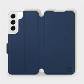 Etui Soft Touch do Samsung Galaxy S22 - wzór Głęboki granat z platyną