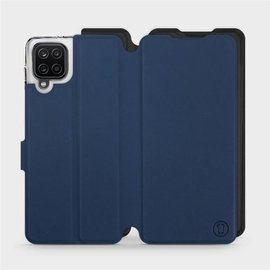 Etui Soft Touch do Samsung Galaxy M12 - wzór Głęboki granat z czernią