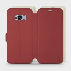 Etui Soft Touch do Samsung Galaxy S8 Plus - wzór Zachodząca czerwień z platyną