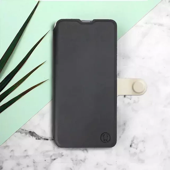 Etui Soft Touch do OPPO Reno 10 5G - wzór Satynowa czerń z platyną