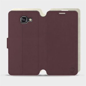 Etui Soft Touch do Samsung Galaxy A5 2016 - wzór Matowy burgund z platyną