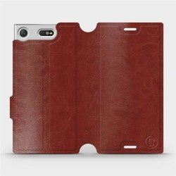 Etui do Sony Xperia XZ1 Compact - wzór Brown&Gray