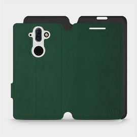 Etui Soft Touch do Nokia 8 Sirocco - wzór Miejska zieleń z czernią
