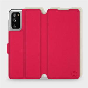 Etui Soft Touch do Samsung Galaxy S20 FE - wzór Żywa czerwień z platyną