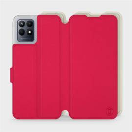 Etui Soft Touch do Realme Narzo 50 - wzór Żywa czerwień z platyną